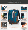 Hammer 50L Laptop Backpack with raincover