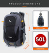 Hammer 50L Laptop Backpack with raincover