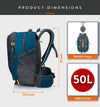 Hammer 50L Laptop Backpack with raincover