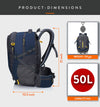 Hammer 50L Laptop Backpack with raincover